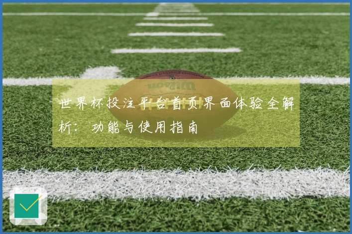 世界杯投注平台首页界面体验全解析：功能与使用指南